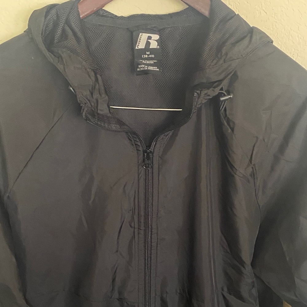 Russell Athletic Men's Black Windbreaker